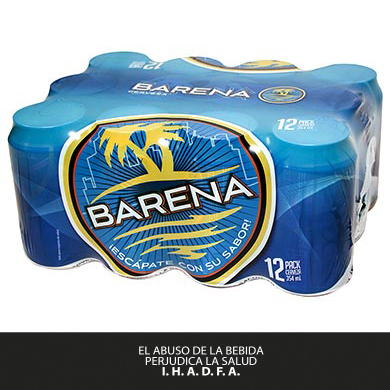 12 PACK CERVEZA BARENA LAGER LATA 4248ML 